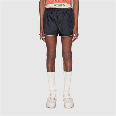 gucci gg supreme bee swim shorts|Blue / Ivory GG Nylon Swim Short With Bee .